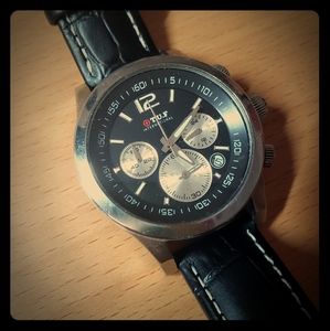 TUF chronograph watch 38mm quartz